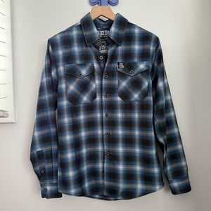 Dixxon Men’s XS Flannel Shirt West Coast Customs Blue Streetwear